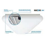 NICOR 150-Watt Equivalent White Integrated LED Designer Cloud Wraparound Fixture, 4000K - Super Arbor