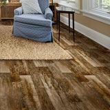Congoleum Sample Airstep Evolution Colonial Harvest Moon Waterproof Wood-Look Glue-Down Sheet Vinyl, 13-mil Wear Layer