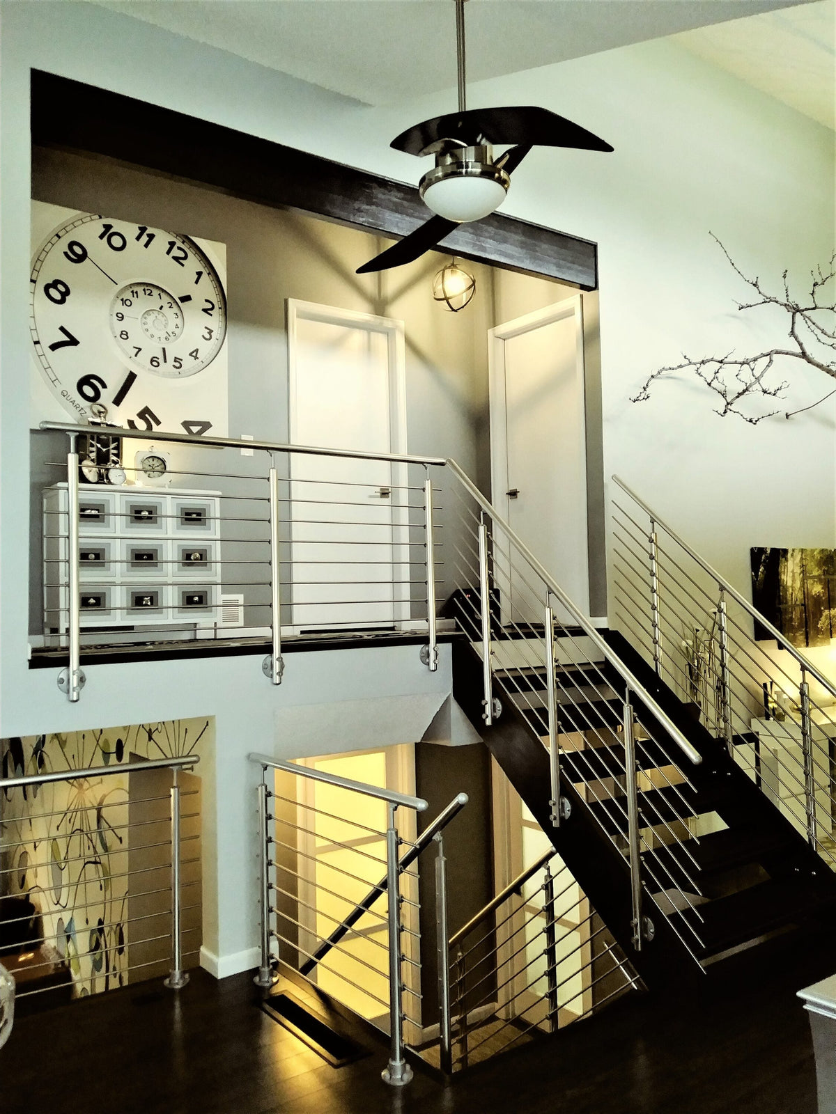 DOLLE 4-1/4-in x 42-in Prova Brushed Aluminum Round Deck Baluster