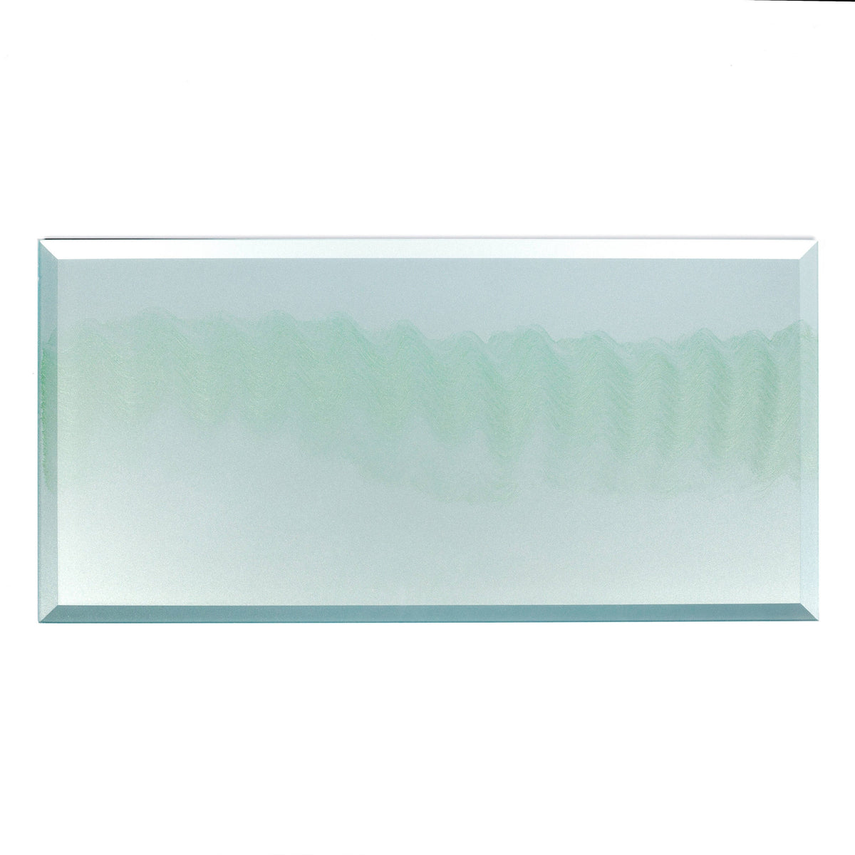 Abolos Forever Green 8-in x 16-in Glossy Glass Subway Peel and stick Wall Tile product image