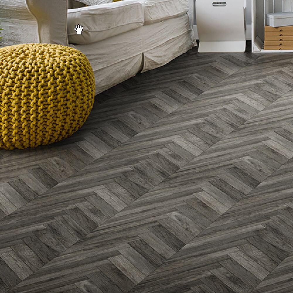 Congoleum AirStep Advantage Wonder 12-ft W x Cut-to-Length Porpoise Wood Look Low-Gloss Sheet Vinyl Flooring