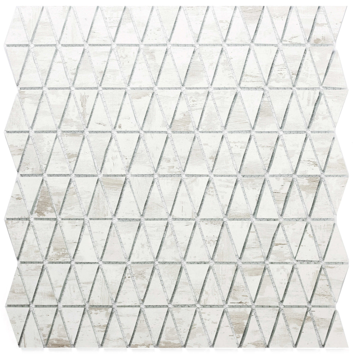 Abolos Nature Birchwood 12-in x 12-in Matte Glass Wood look Mosaic Wall Tile product image