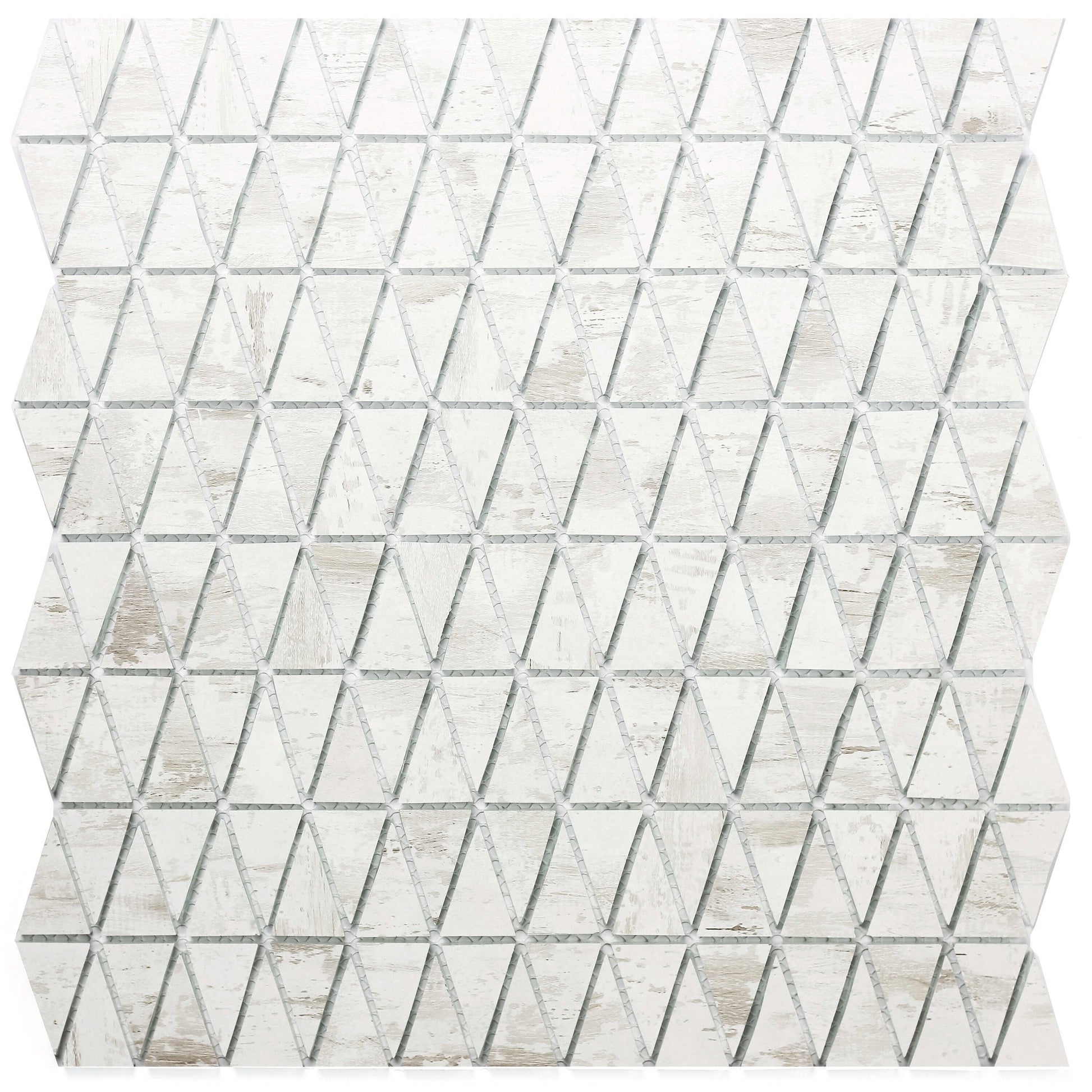 Abolos Nature Birchwood 12-in x 12-in Matte Glass Wood look Mosaic Wall Tile product image