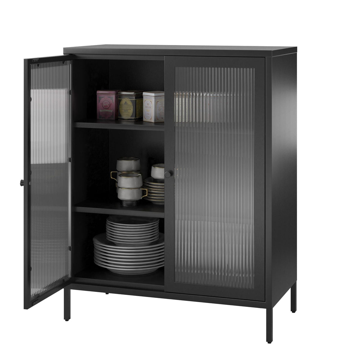 Ameriwood Home Ashbury Heights 31.5-in W x 39.96-in H Steel Black Freestanding Utility Storage Cabinet