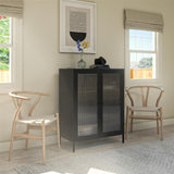 Ameriwood Home Ashbury Heights 31.5-in W x 39.96-in H Steel Black Freestanding Utility Storage Cabinet