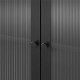 Ameriwood Home Ashbury Heights 39.37-in W x 25.2-in H Steel Black Freestanding Utility Storage Cabinet
