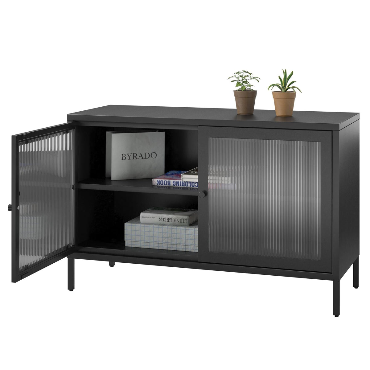 Ameriwood Home Ashbury Heights 39.37-in W x 25.2-in H Steel Black Freestanding Utility Storage Cabinet
