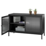 Ameriwood Home Ashbury Heights 39.37-in W x 25.2-in H Steel Black Freestanding Utility Storage Cabinet