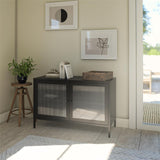 Ameriwood Home Ashbury Heights 39.37-in W x 25.2-in H Steel Black Freestanding Utility Storage Cabinet
