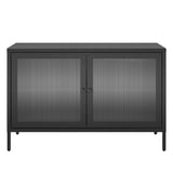 Ameriwood Home Ashbury Heights 39.37-in W x 25.2-in H Steel Black Freestanding Utility Storage Cabinet
