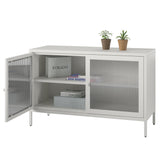 Ameriwood Home Ashbury Heights 39.37-in W x 25.2-in H Steel White Freestanding Utility Storage Cabinet