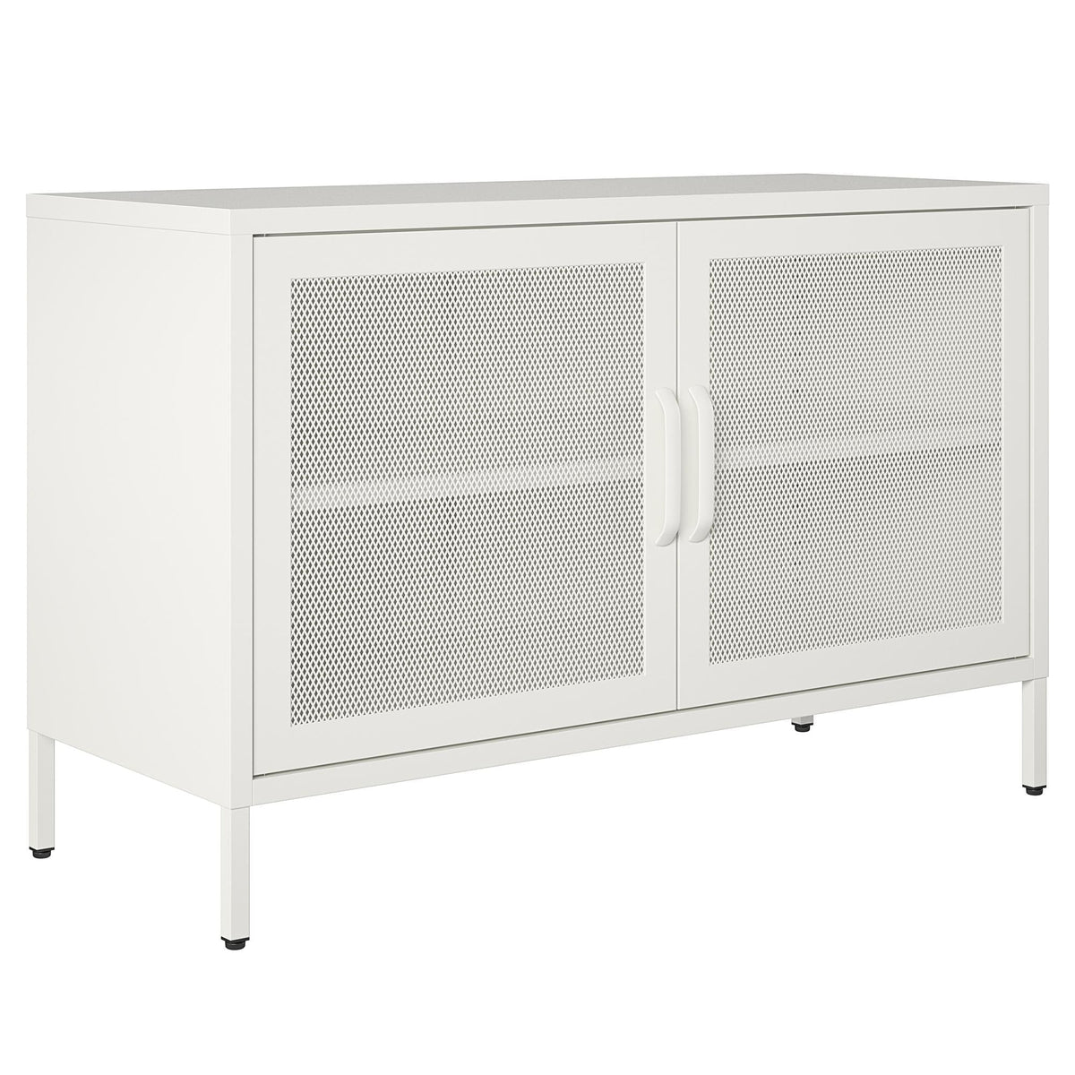Ameriwood Home Sunset District 39.37-in W x 25.2-in H Steel White Freestanding Utility Storage Cabinet