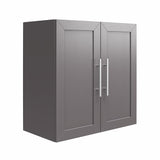 Ameriwood Home Camberly 23.43-in W x 23.68-in H Particleboard Graphite Grey Wall-mount Utility Storage Cabinet