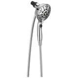 SureDock 7-Spray 5 in. Single Wall Mount Handheld H2Okinetic Shower Head in SpotShield Brushed Nickel