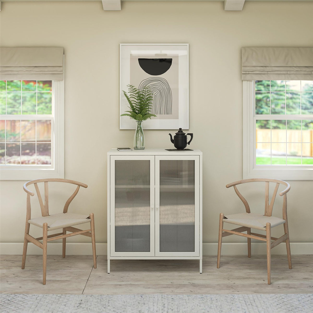 Ameriwood Home Ashbury Heights 31.5-in W x 39.96-in H Steel White Freestanding Utility Storage Cabinet