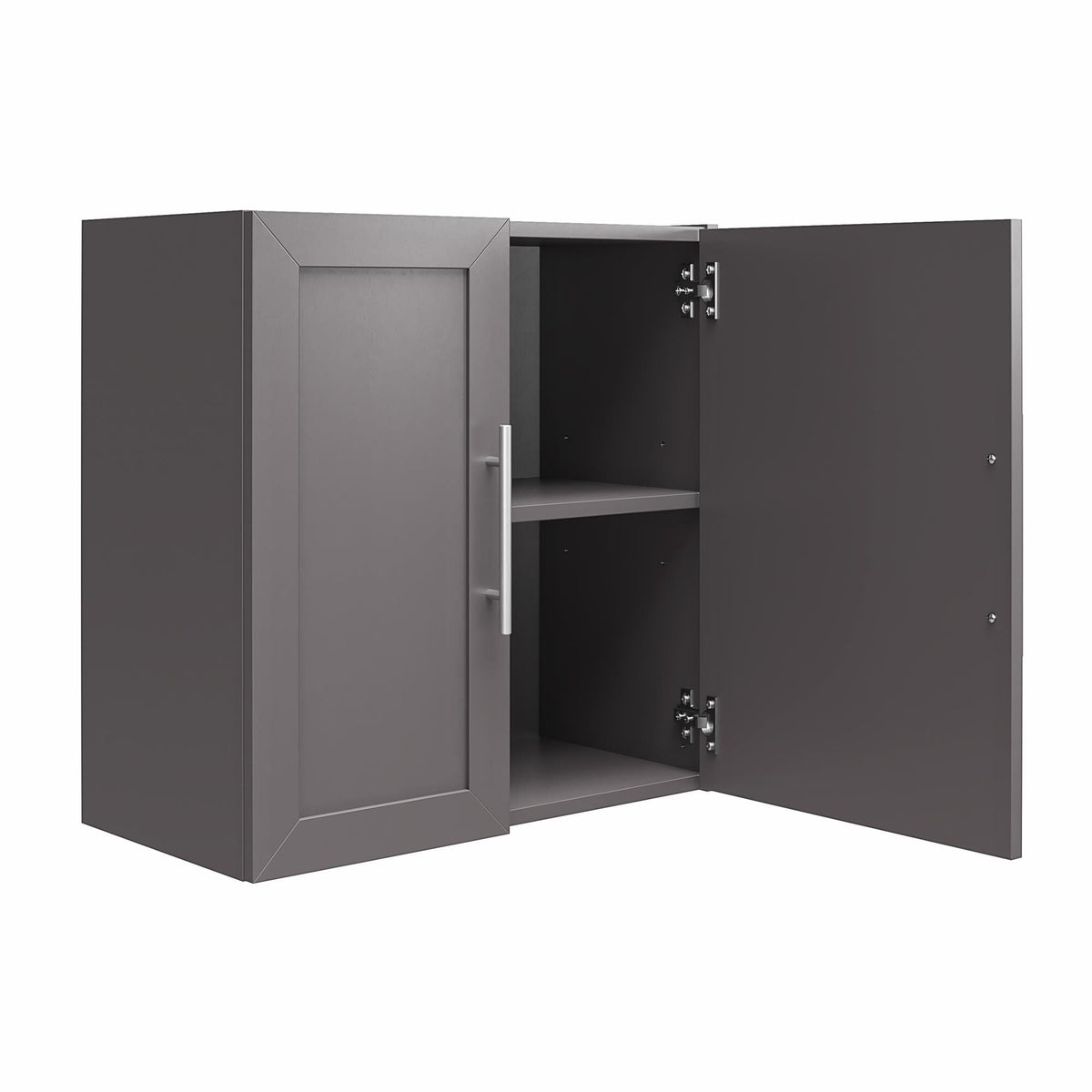 Ameriwood Home Camberly 23.43-in W x 23.68-in H Particleboard Graphite Grey Wall-mount Utility Storage Cabinet