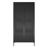 Ameriwood Home Sunset District 35.38-in W x 72.83-in H Steel Black Freestanding Utility Storage Cabinet