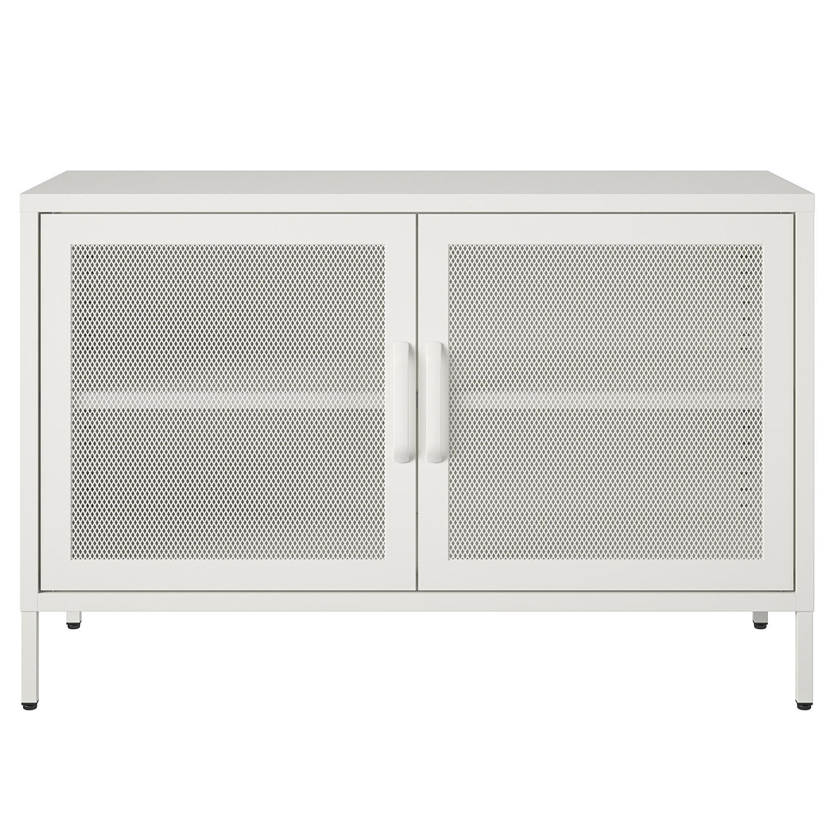 Ameriwood Home Sunset District 39.37-in W x 25.2-in H Steel White Freestanding Utility Storage Cabinet