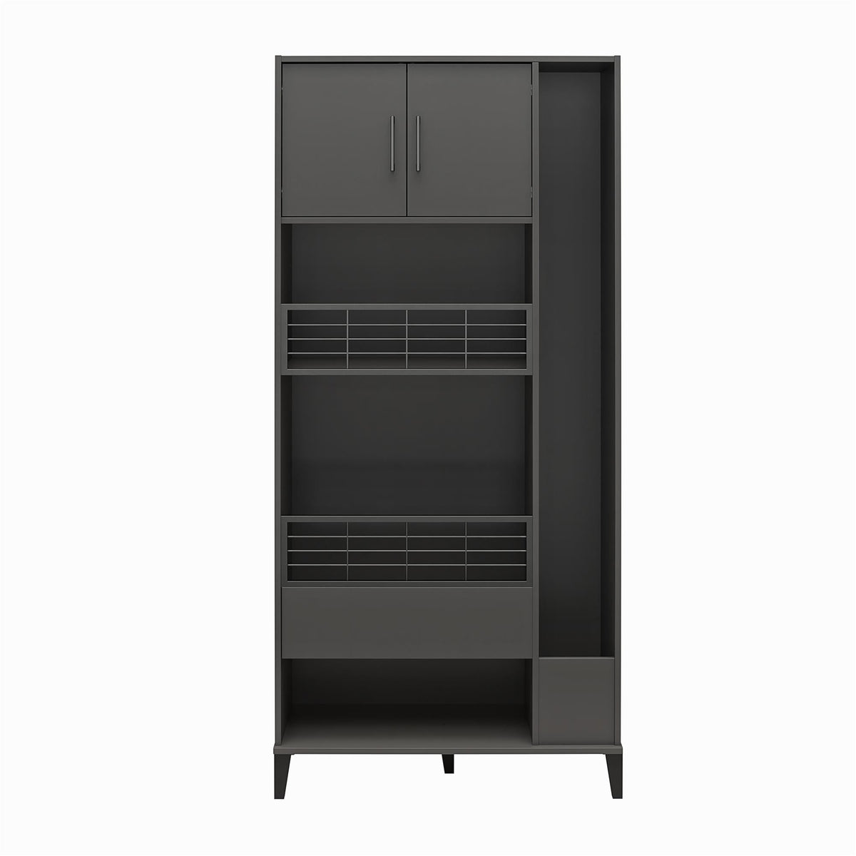 Ameriwood Home Amplus 35.67-in W x 76.65-in H Particleboard Graphite Freestanding Utility Storage Cabinet