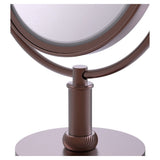 Allied Brass 8-in x 15-in Antique Copper Double-Sided Magnifying Countertop Vanity Mirror