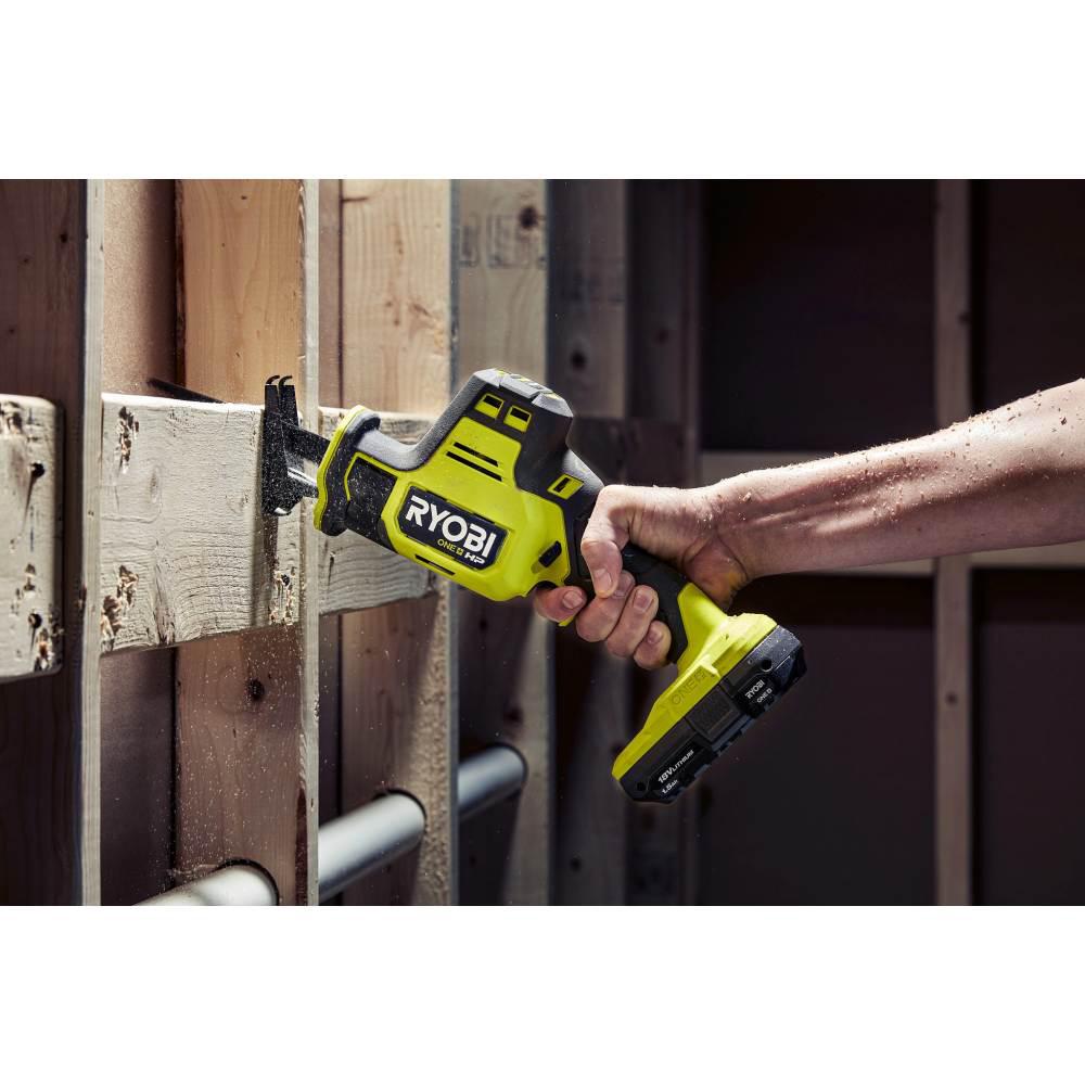 ONE+ HP 18V Brushless Cordless Compact 3/8 in. Right Angle Drill and Compact One-Handed Reciprocating Saw (Tools Only)