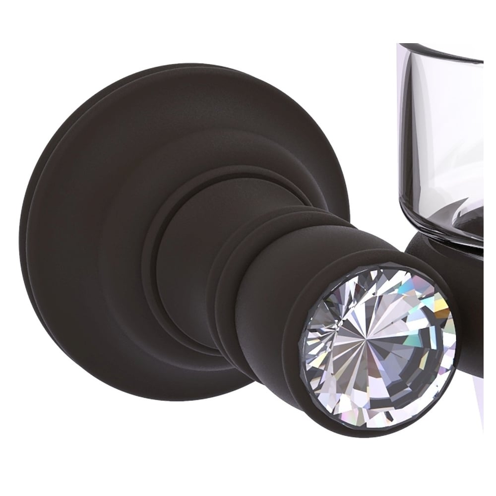 Allied Brass Carolina Crystal Oil Rubbed Bronze Brass Bath Accessory Set