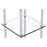 Allied Brass Three Tier Etagere with 14-in x 14-in Shelves in Polished Chrome