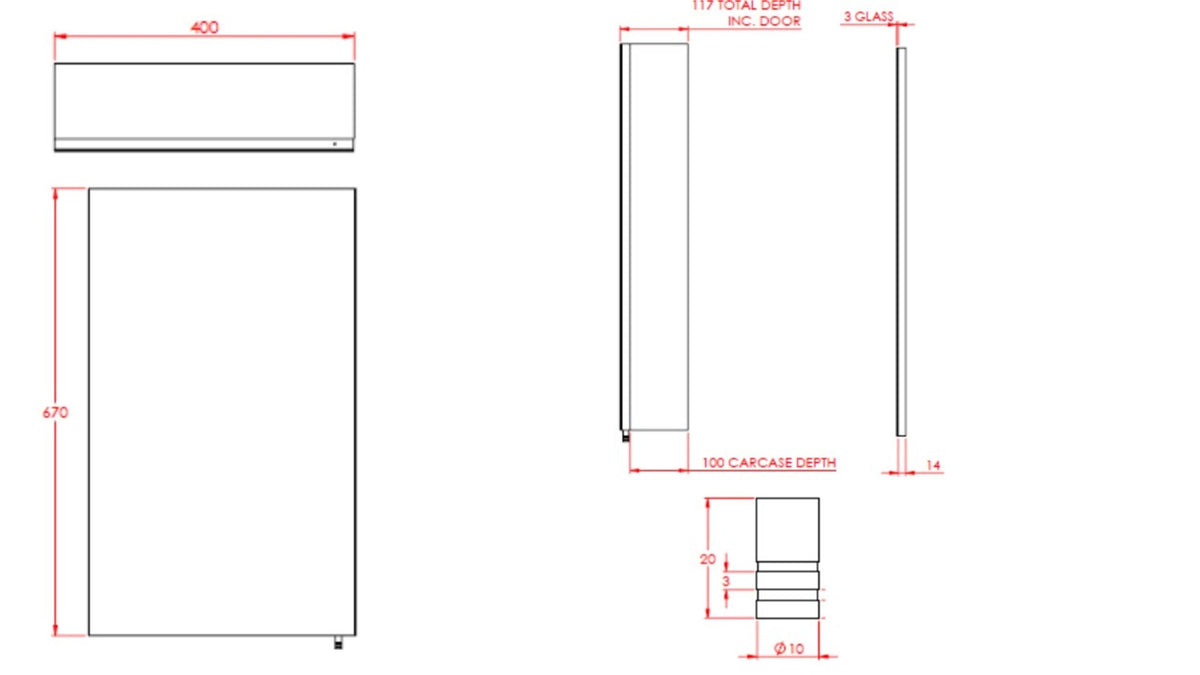 Croydex 16-in x 26-in Surface Mount Polished Stainless Steel Mirrored Medicine Cabinet