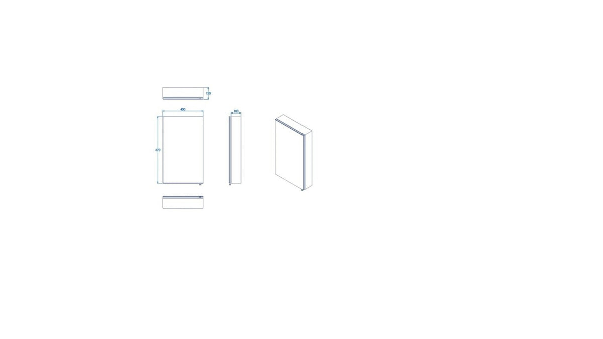 Croydex 16-in x 26-in Surface Mount White Mirrored Medicine Cabinet