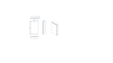 Croydex 16-in x 26-in Surface Mount White Mirrored Medicine Cabinet