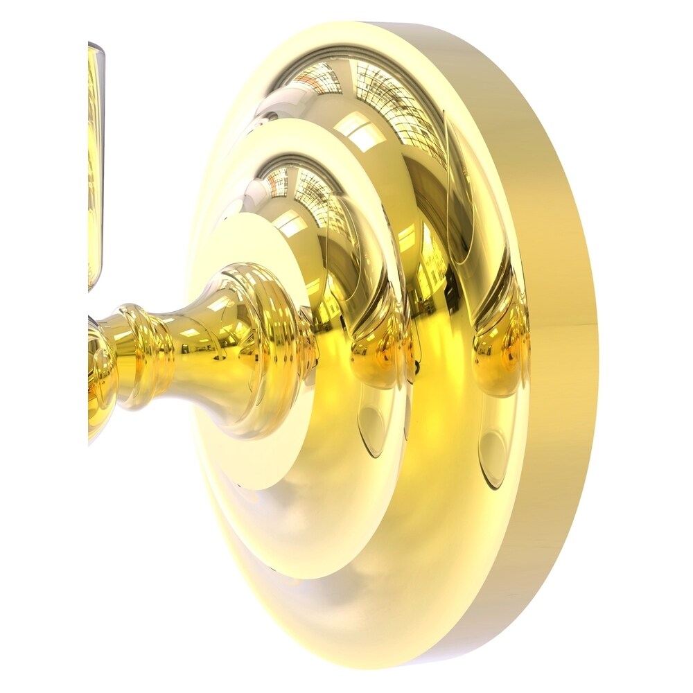 Allied Brass Prestige Que New Polished Brass Bath Accessory Set – Wall-Mounted Votive Candle Holder, 2-Piece