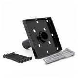 TITAN BUILDING PRODUCTS Titan Wood Post Anchor Kit - Black Painted Galvanized Steel Deck Post Stabilizer - Fits 5-1/2-in x 5-1/2-in Posts - Easy Installation