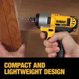 DEWALT 12-Volt MAX Variable Speed Cordless Impact Driver Kit with 2 Batteries, Charger & Bag (DCF815S2)