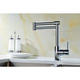 Manis Series Deck-Mounted Pot Filler in Polished Chrome - Super Arbor