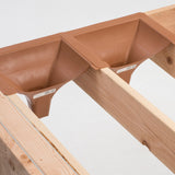 Trex RainEscape 16-in x 12-in Black Under Deck Ceiling Downspout