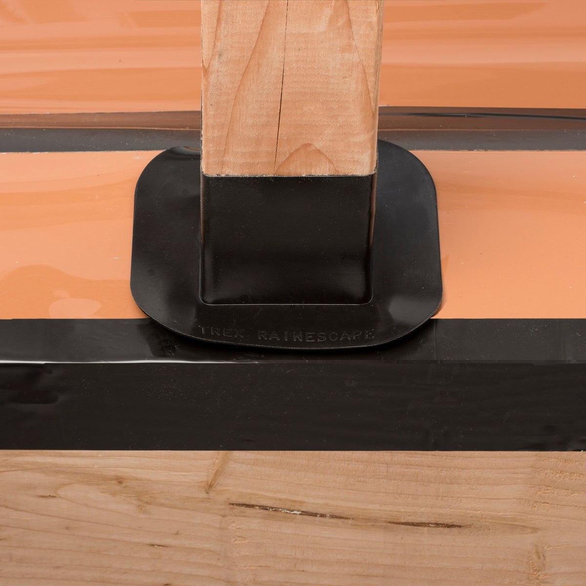 Trex RainEscape Black Under Deck Ceiling Post Flashing