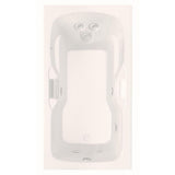 Laguna 60 in.¬†Acrylic Reversible Drain Rectangle Drop-In Whirlpool Bathtub in White - Super Arbor