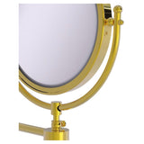 Allied Brass Soho 8-in x 15-in Polished Brass Double-Sided Magnifying Wall-Mounted Vanity Mirror