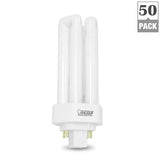 18-Watt Equivalent PL CFLNI Triple Tube 4-Pin Plug-in GX24Q-2 Compact Fluorescent CFL Light Bulb, Cool White (50-Pack)