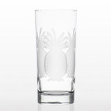 Pineapple 15 oz. Clear Highball Glass (Set of 4)