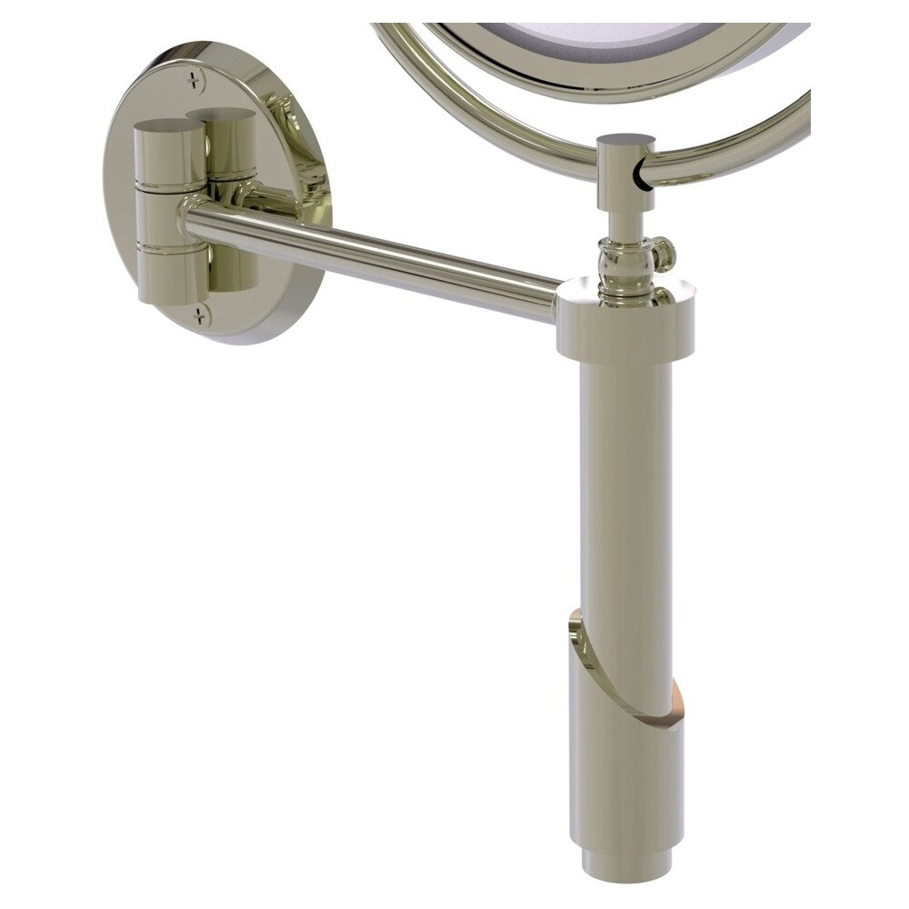 Allied Brass Tribecca 8-in x 15-in Polished Nickel Double-Sided Magnifying Wall-Mounted Vanity Mirror