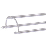 Allied Brass Free Standing Double Arm Towel Holder in Polished Chrome