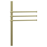 Allied Brass Satin Brass Freestanding Towel Rack, 49-in Height, 6 Swivel Bars