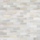 Satori Bianco Perla 12-in x 12-in Polished Natural Stone Look Mosaic Floor and Wall Tile (0.98-sq. ft/ Piece)