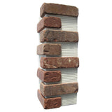 Brickwebb Rushmore Thin Brick Sheets - Corners (Box of 3 Sheets) 21 in x 15 in (5.3 linear ft.) - Super Arbor