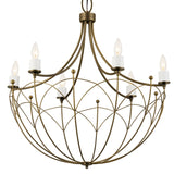 Kichler Topiary 6-Light Bronze Farmhouse Chandelier