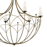 Kichler Topiary 6-Light Bronze Farmhouse Chandelier