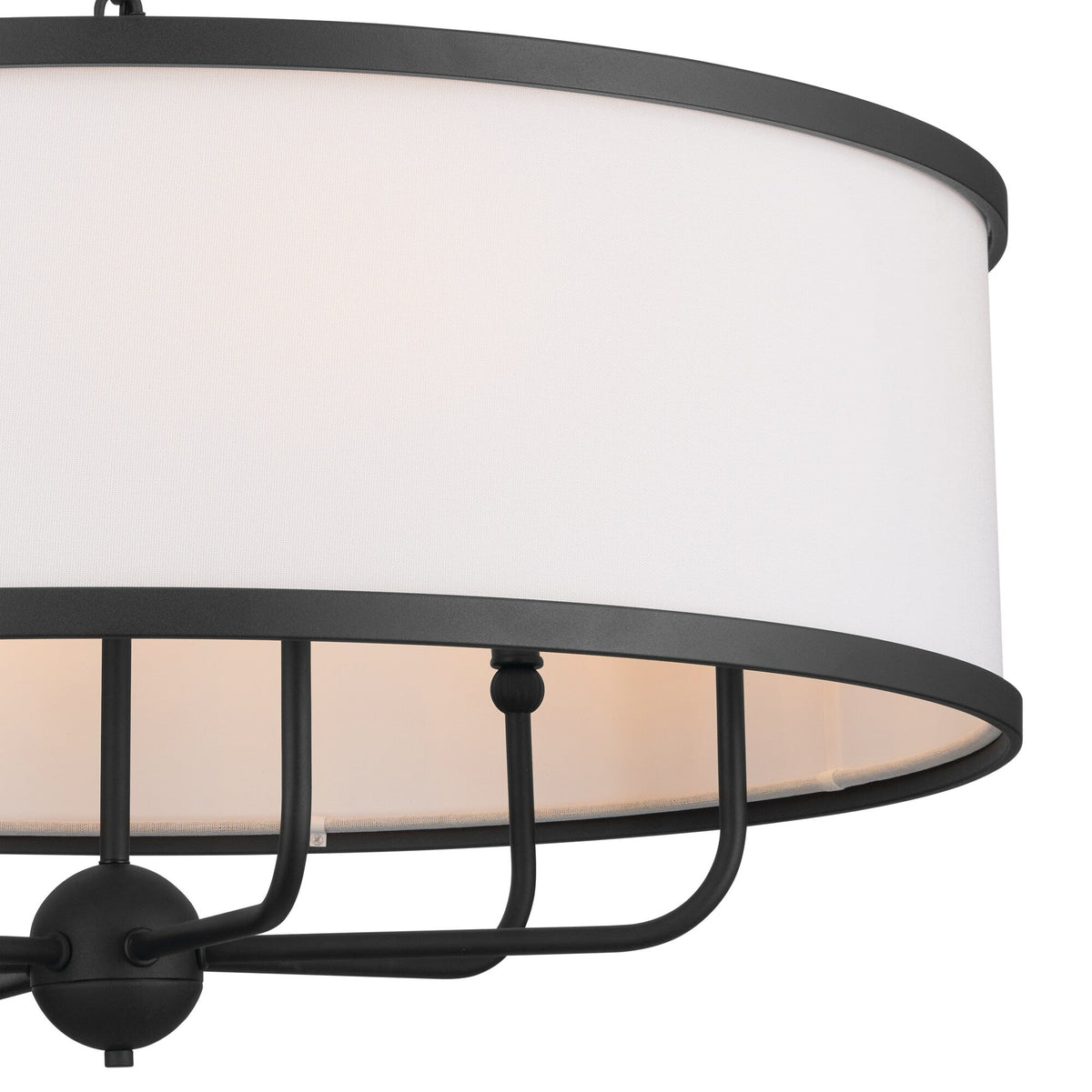 Kichler Heddle 6-Light Black Farmhouse Chandelier