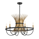 Kichler Baile 6-Light Black Farmhouse Chandelier