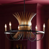 Kichler Baile 6-Light Black Farmhouse Chandelier